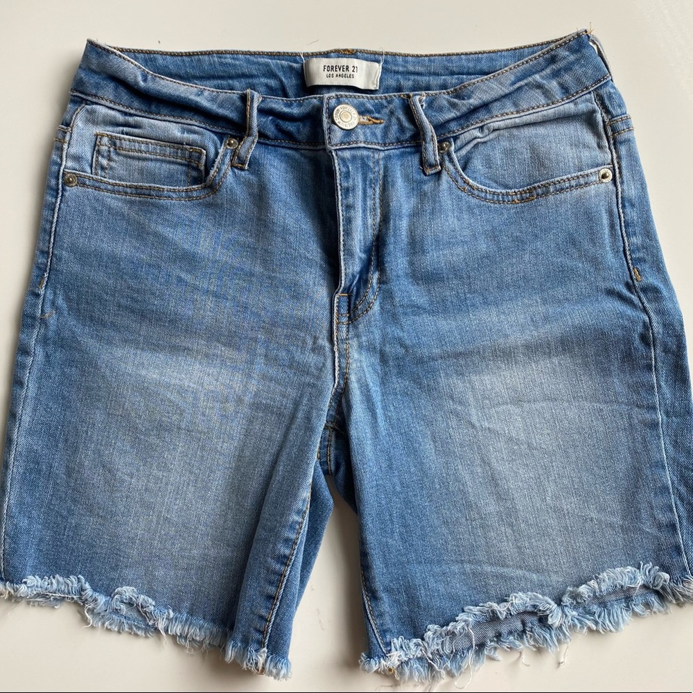 Forever 21 Frayed Jean Shorts | Size 24